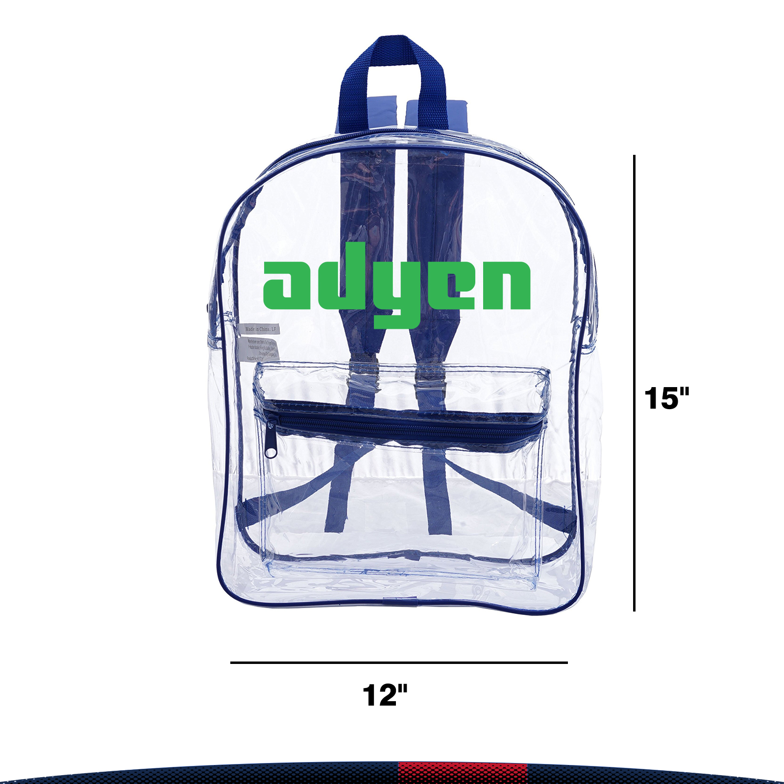 Outip Clear Backpack, custom backpack with logo imprint 4
