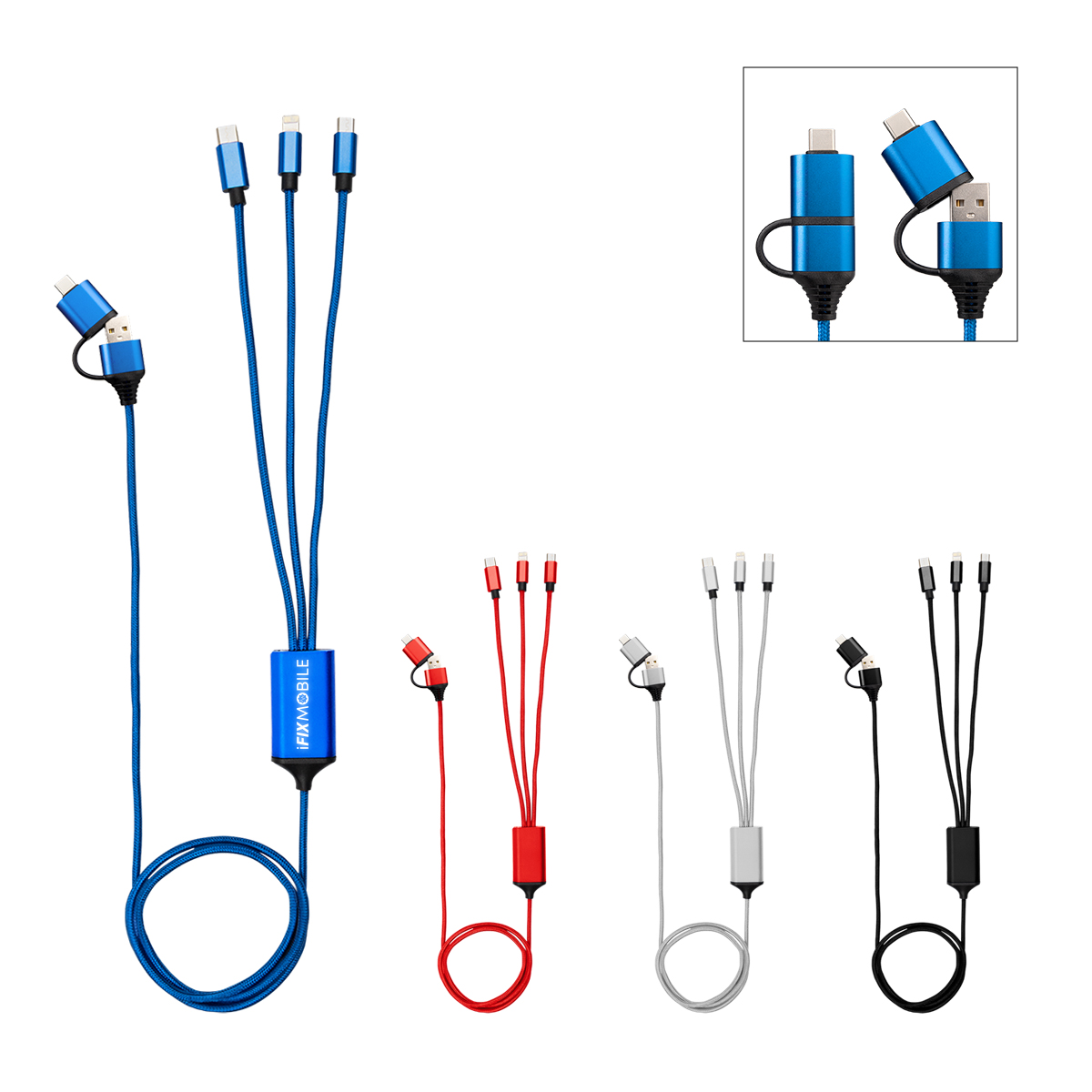 3 Ft. 4-In-1 Charging Cable 2.0 2