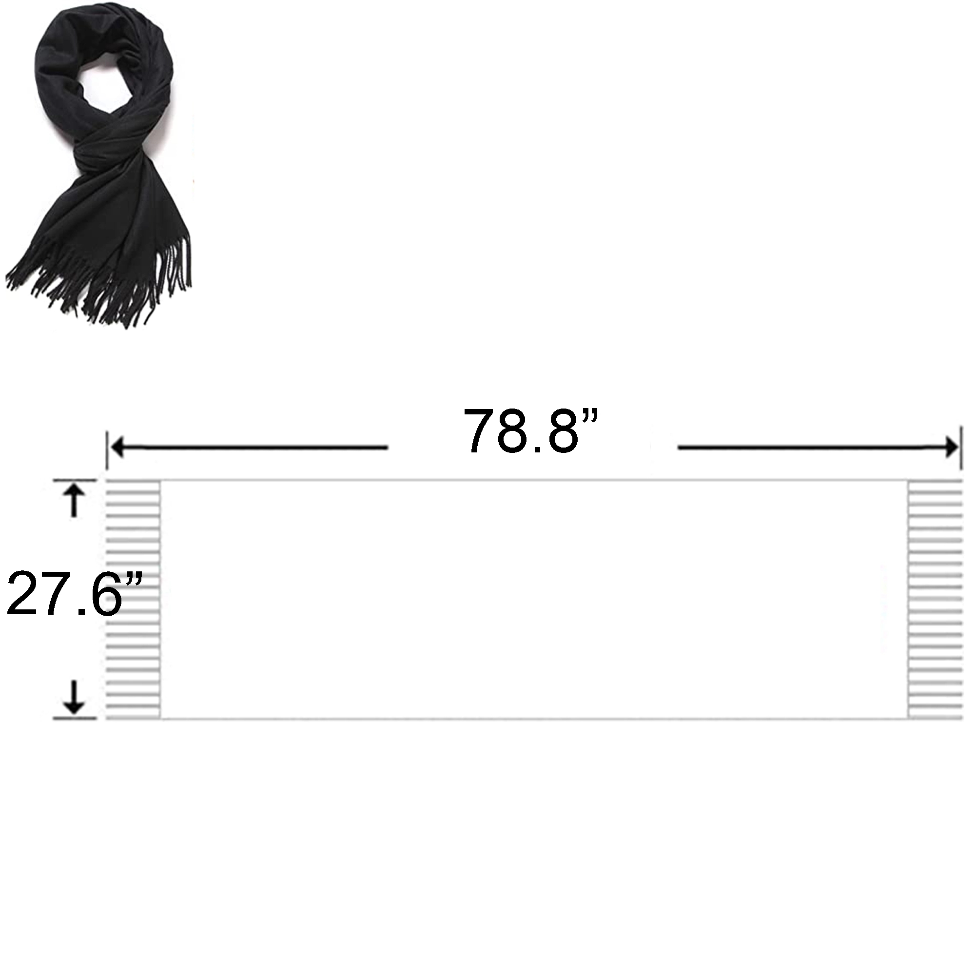 Acrylic Soft Solid Scarf Shawl Wrap Stole MOQ100 4