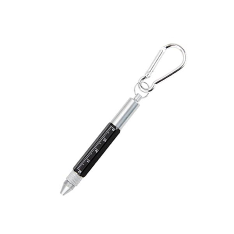 6 In 1 Metal Tool Pen With Carabiner 6