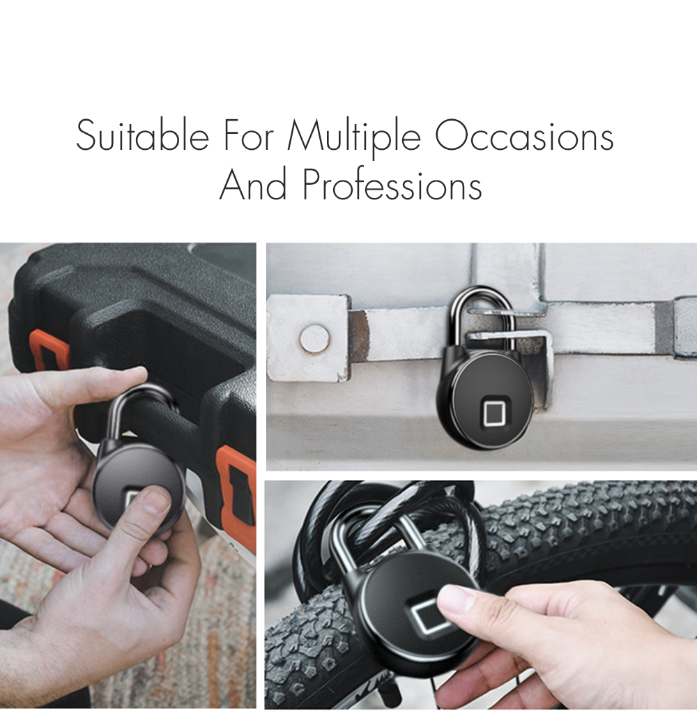 Smart Keyless Padlock w/ USB Rechargeable 7