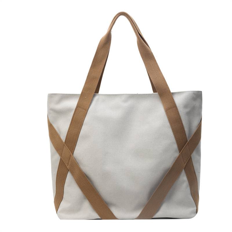 Travel Reusable Canvas Tote Bag Daily Shoulder Handbag 6