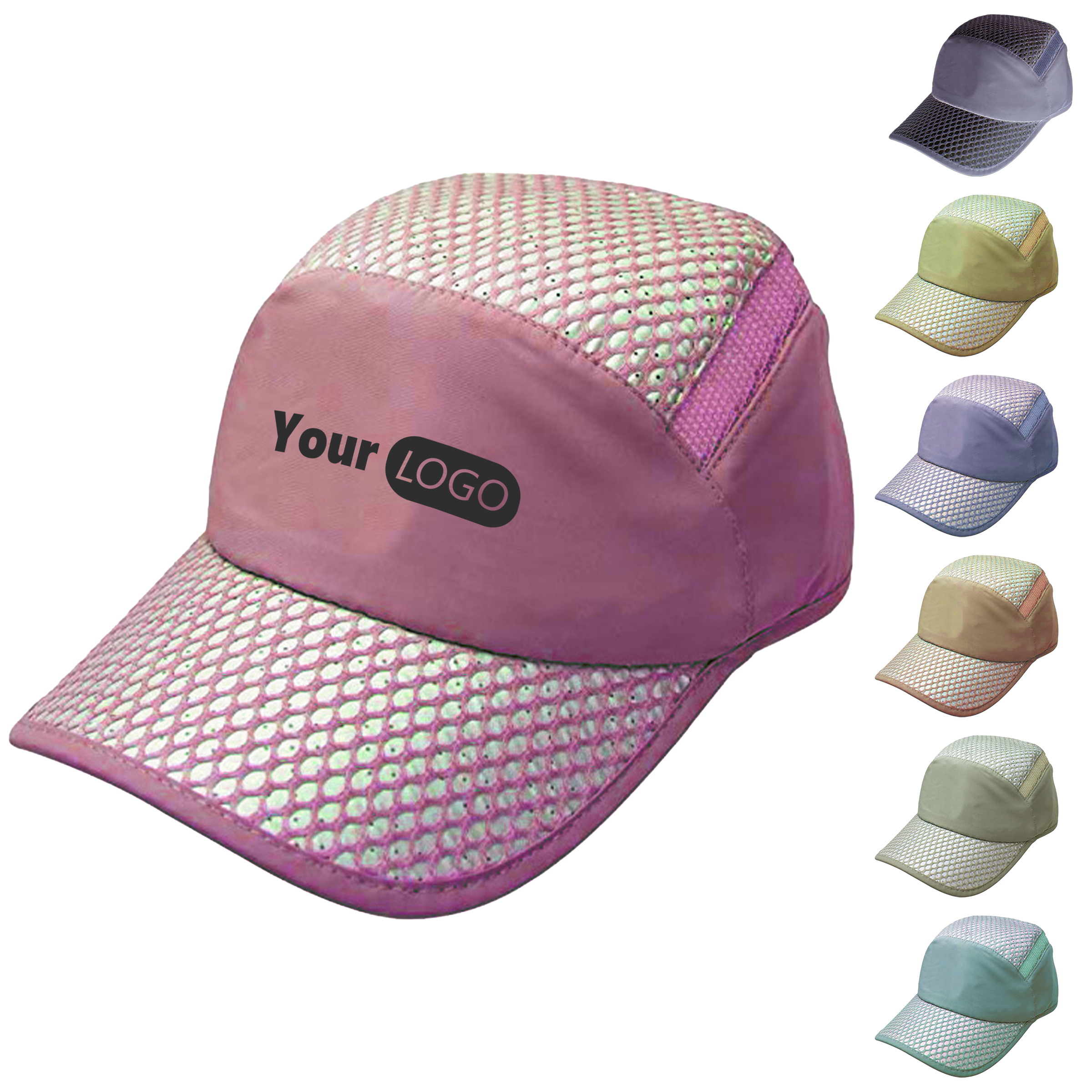 Nylon Shiny Mesh Sports Cap For Active Comfort And Visibility 1