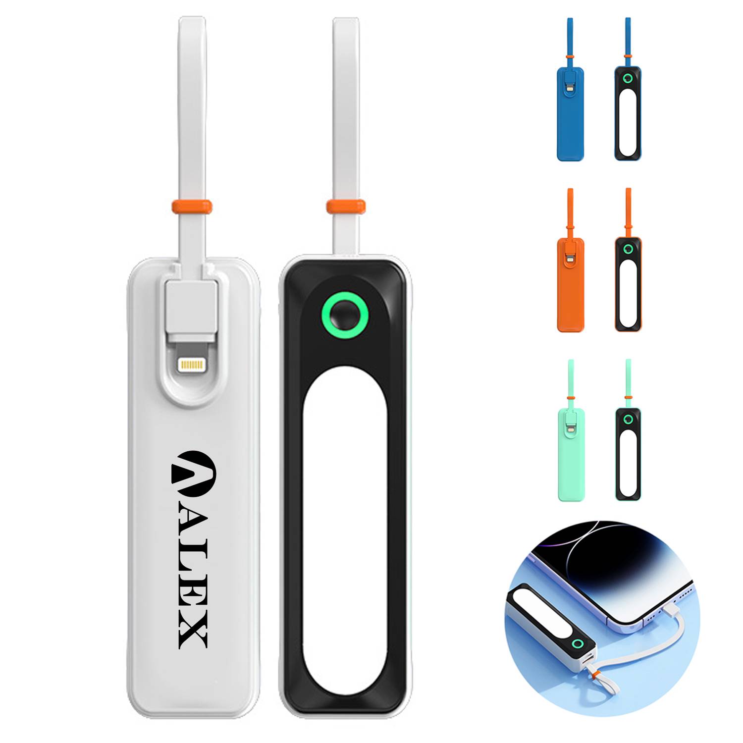 Mini Portable 5000mAh Pocket Power Bank With Led Lighting 1