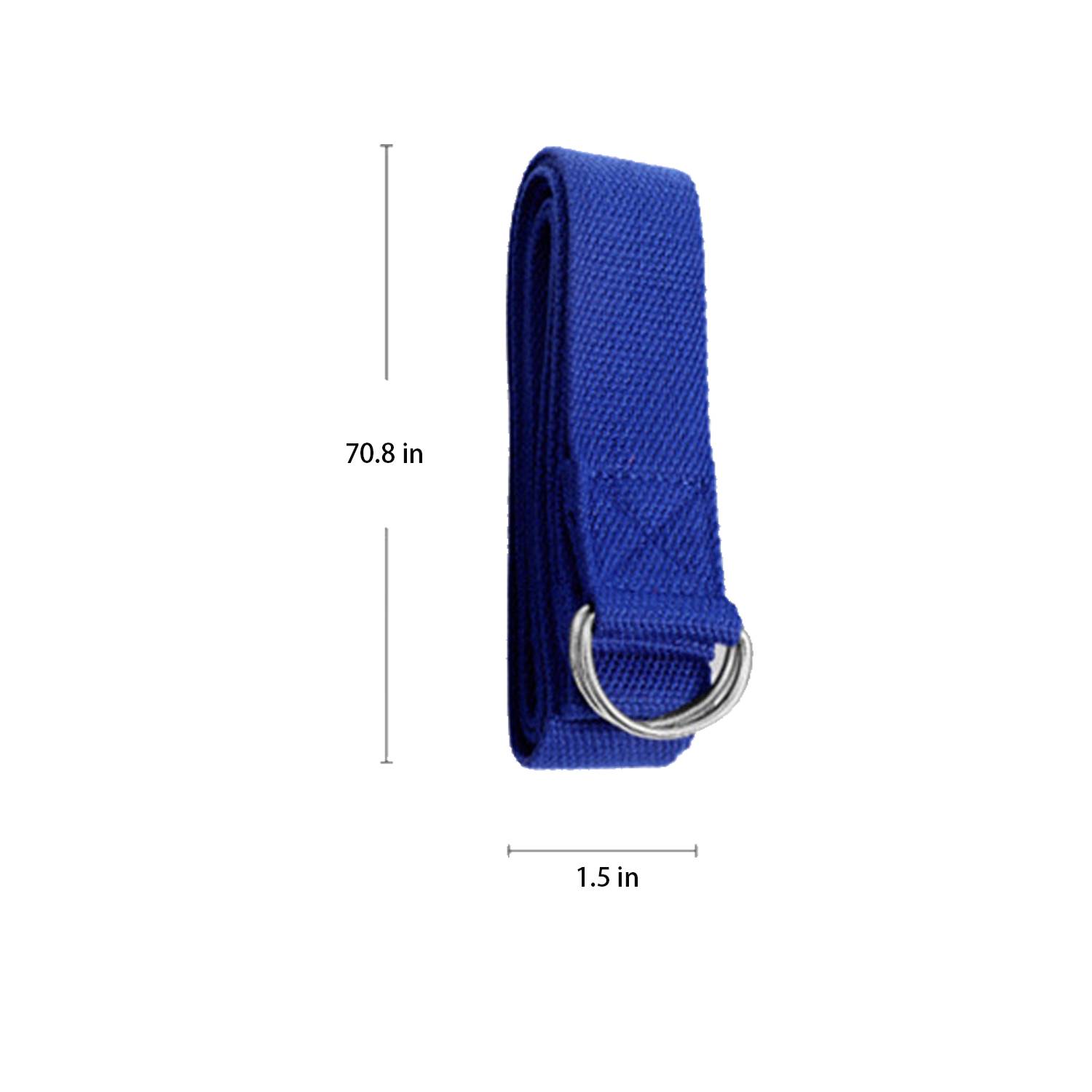 Adjustable D Ring Buckle Non Elastic Gym Fitness Yoga Strap 6