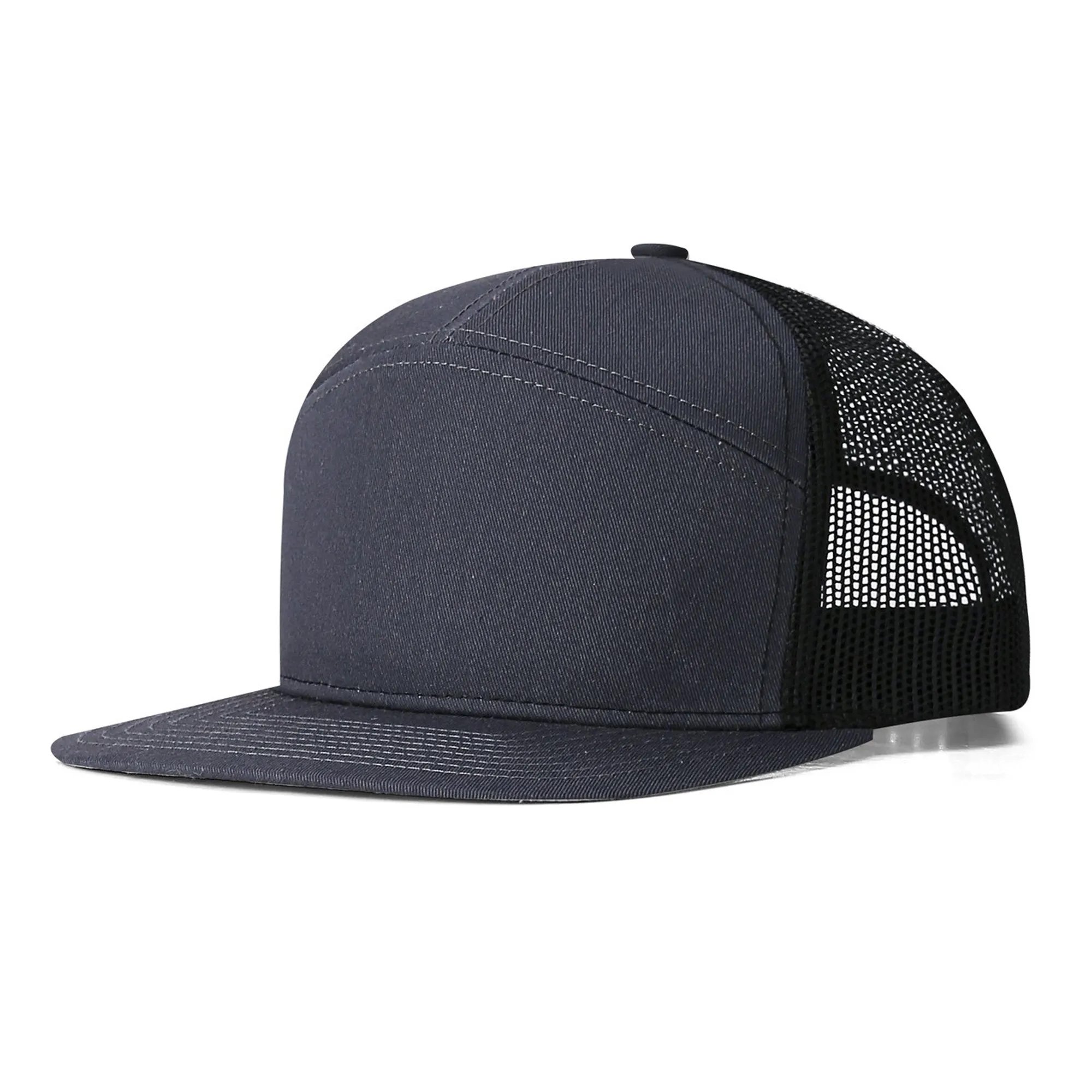 Adult Structured Flat Visor Snapback Cap 11