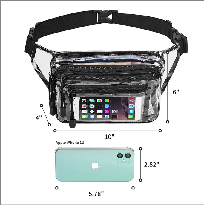 Stadium Approved Clear Multi-purpose Fanny Pack 4