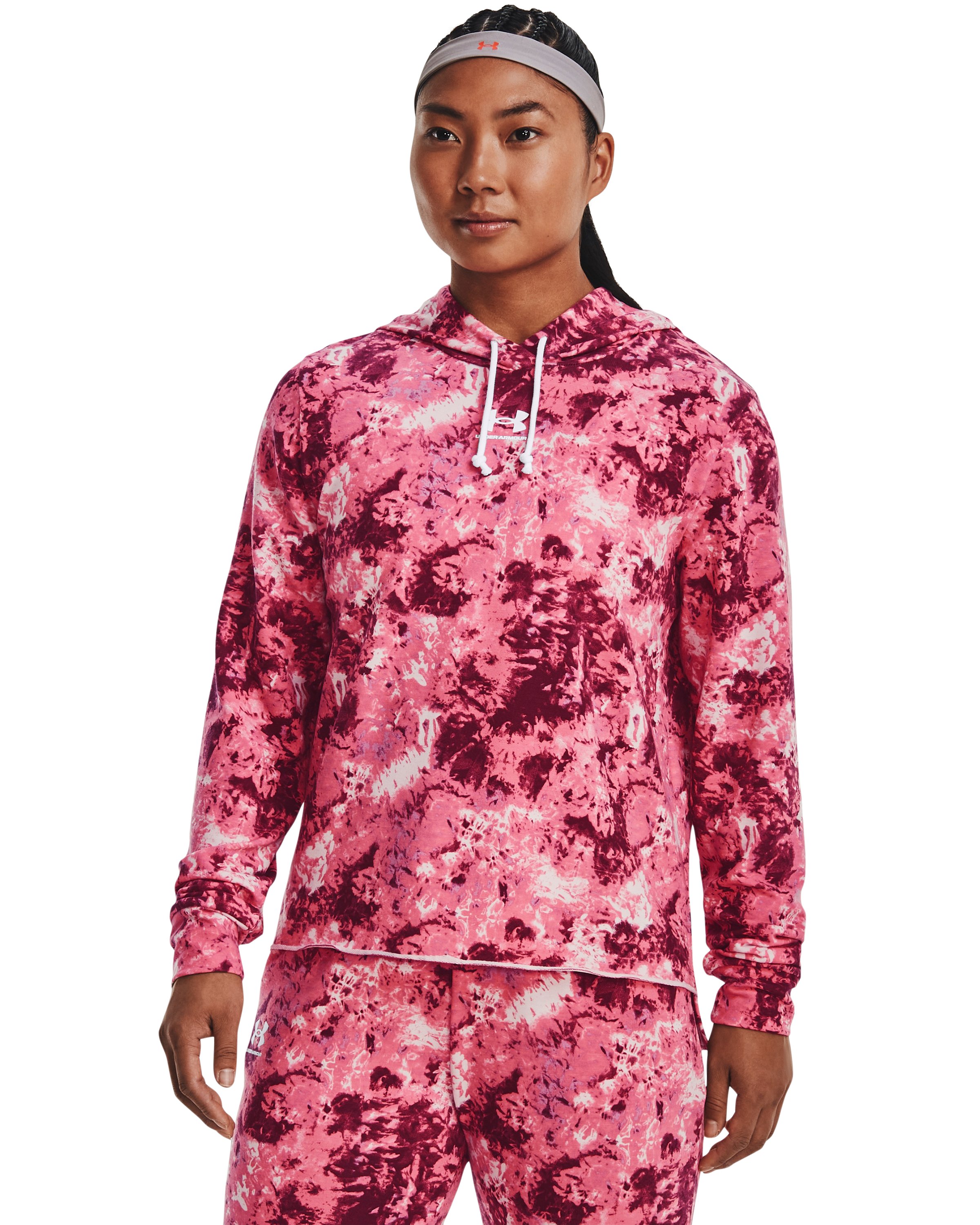 UA Rival Terry Printed Women's Hoodie 2