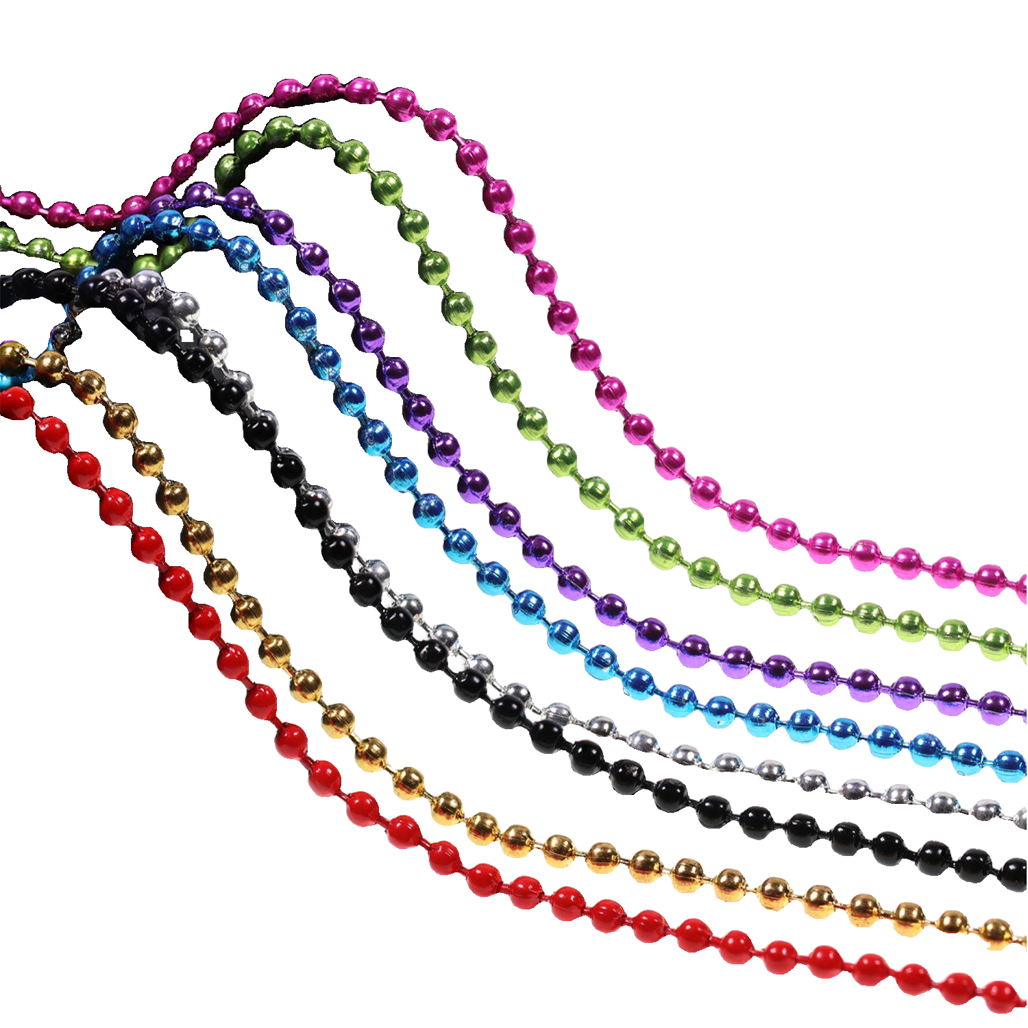 Multi Bead 2 MM 6" Necklace 11