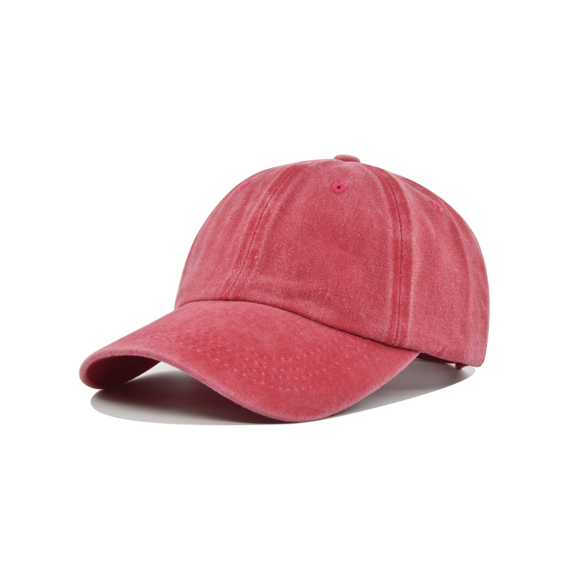Cotton Adjustable Baseball Cap With Metal Buckle 17