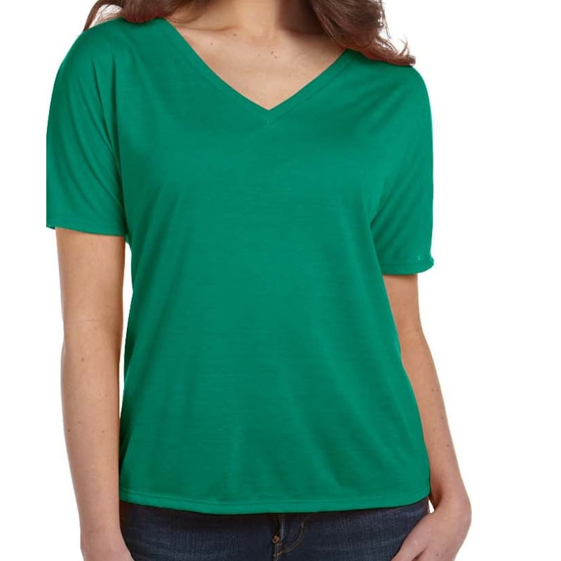 Bella Ladies Slouchy V-Neck T-Shirt 39
