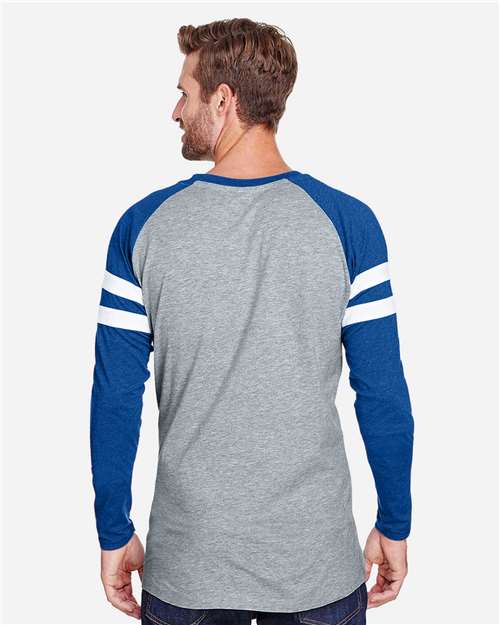 Unisex Fine Jersey Mash Up Long Sleeve Tee - 6934 31
