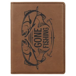 4 1/4" X 5 1/2" Laserable Leatherette Passport Holder 10