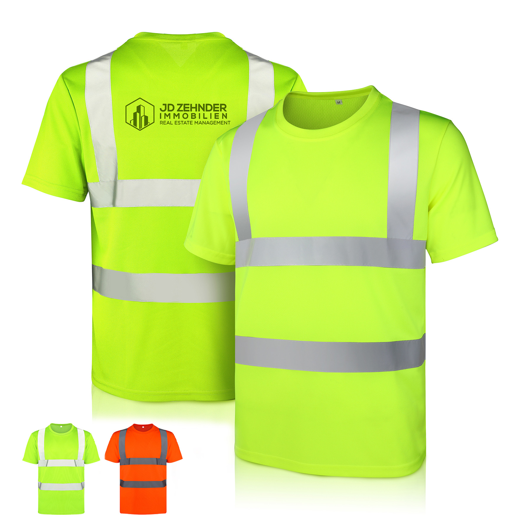 High-Visibility Safety T-Shirt With Two Reflective Stripes 2