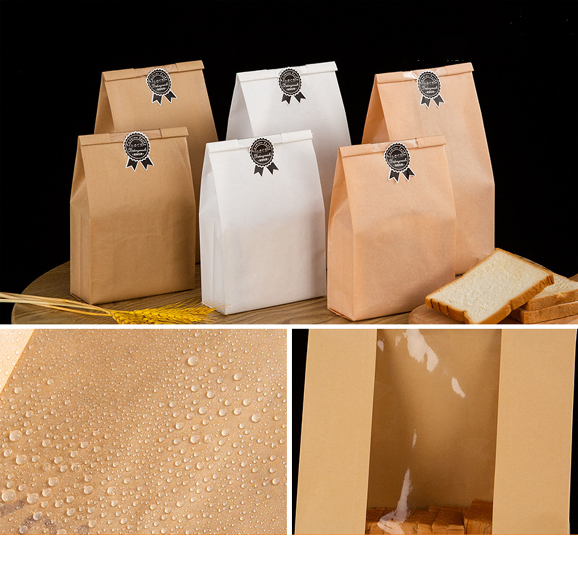 Gusseted Greaseproof Toast Bags 2