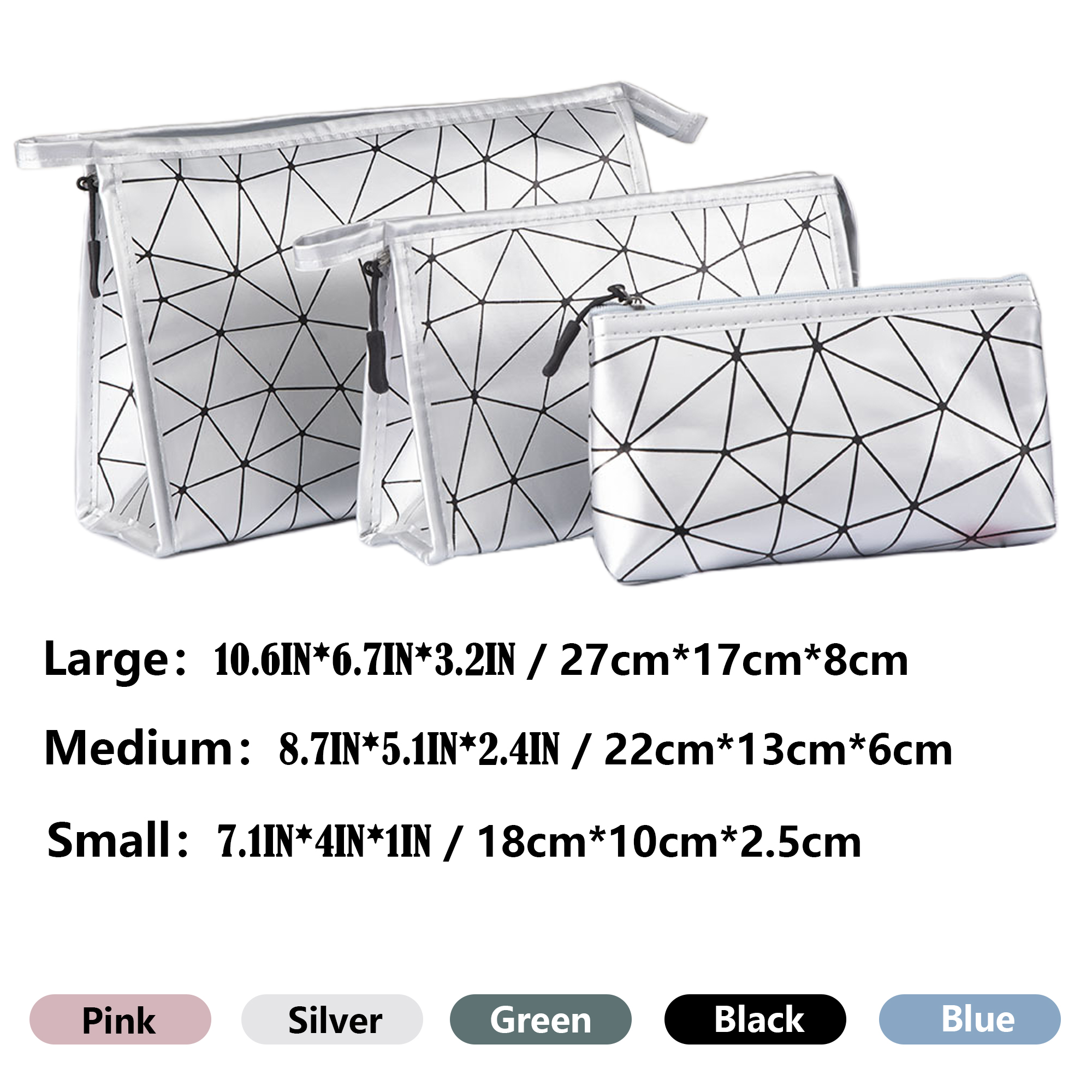 Fashionable Geometric Makeup Bag 1