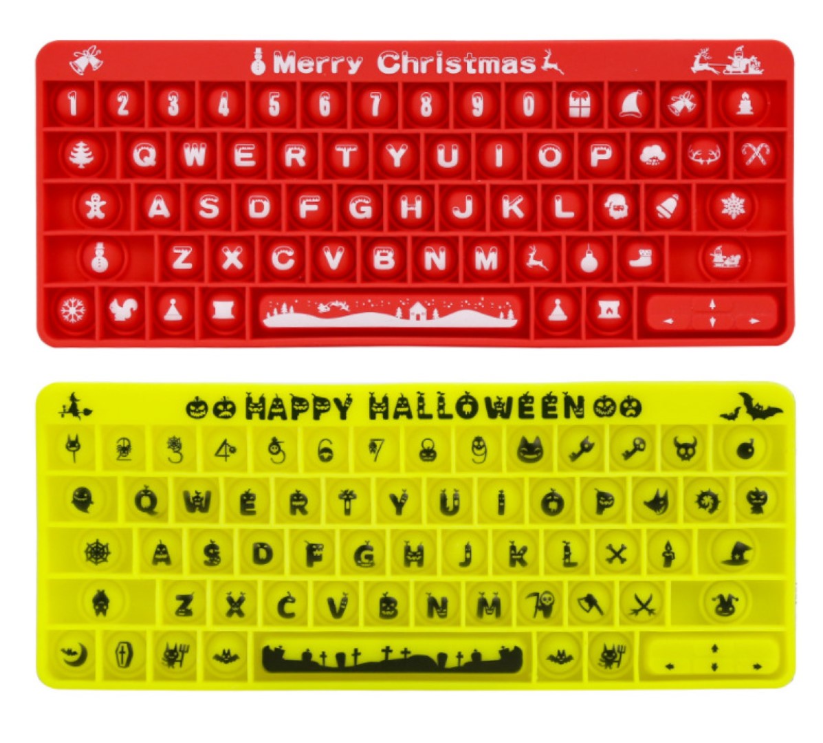 Keyboard Push Pop Fidget Toy 4