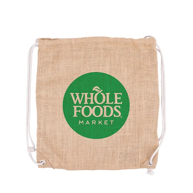 India Jute Drawstring Bag 5