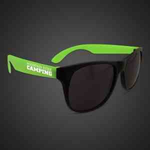 Neon Sunglasses With Green Arms