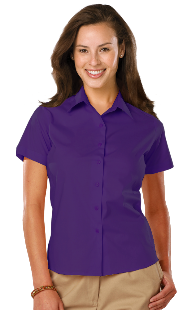 Ladies' Short-Sleeve Stretch Poplin Shirt 33