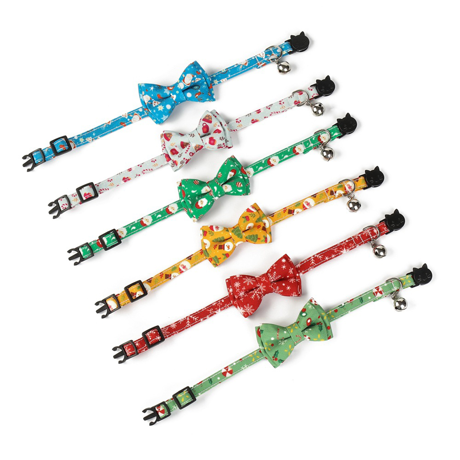 Christmas Bow Tie Pet Collars 2