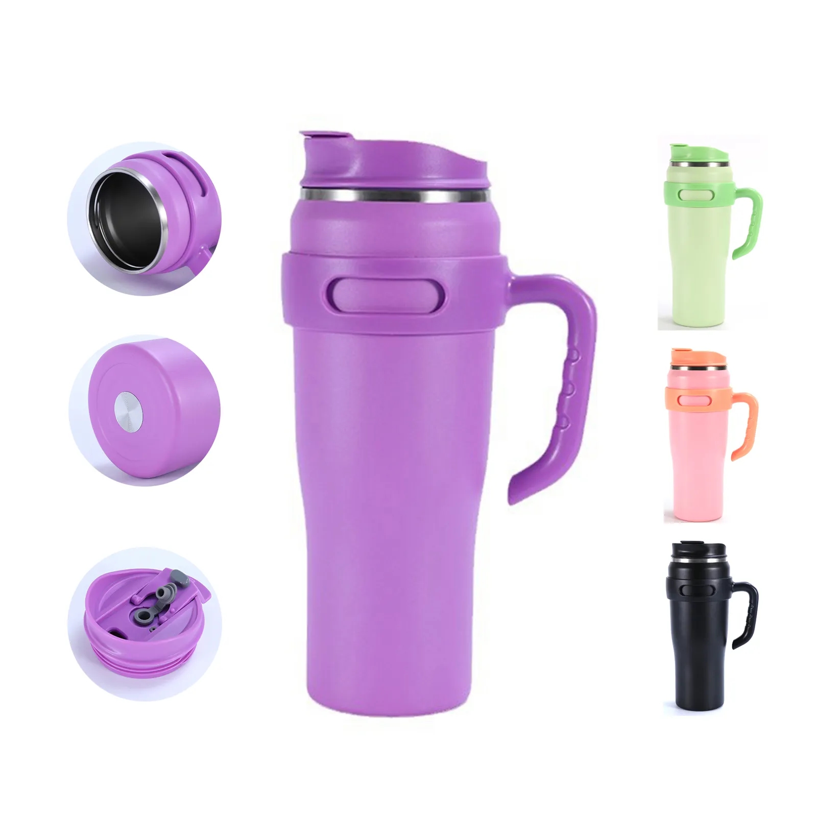40oz Large Insulated Tumblers with Straw and Lid 3