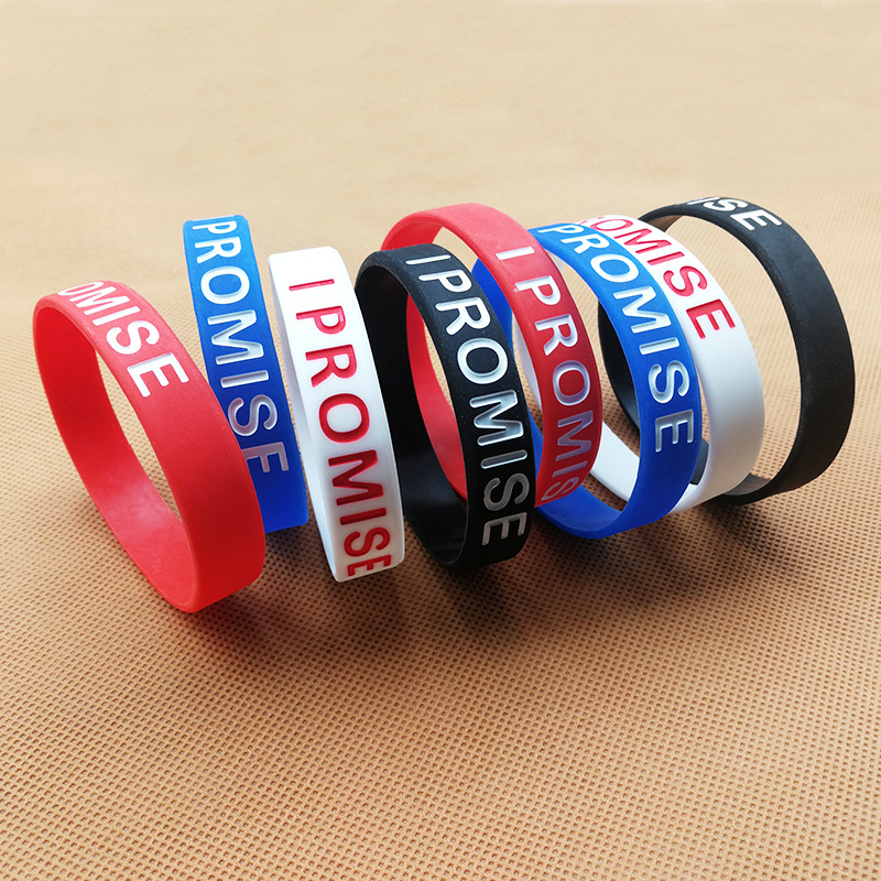 Color Filled Wristbands/Debossed Ink Filled 2