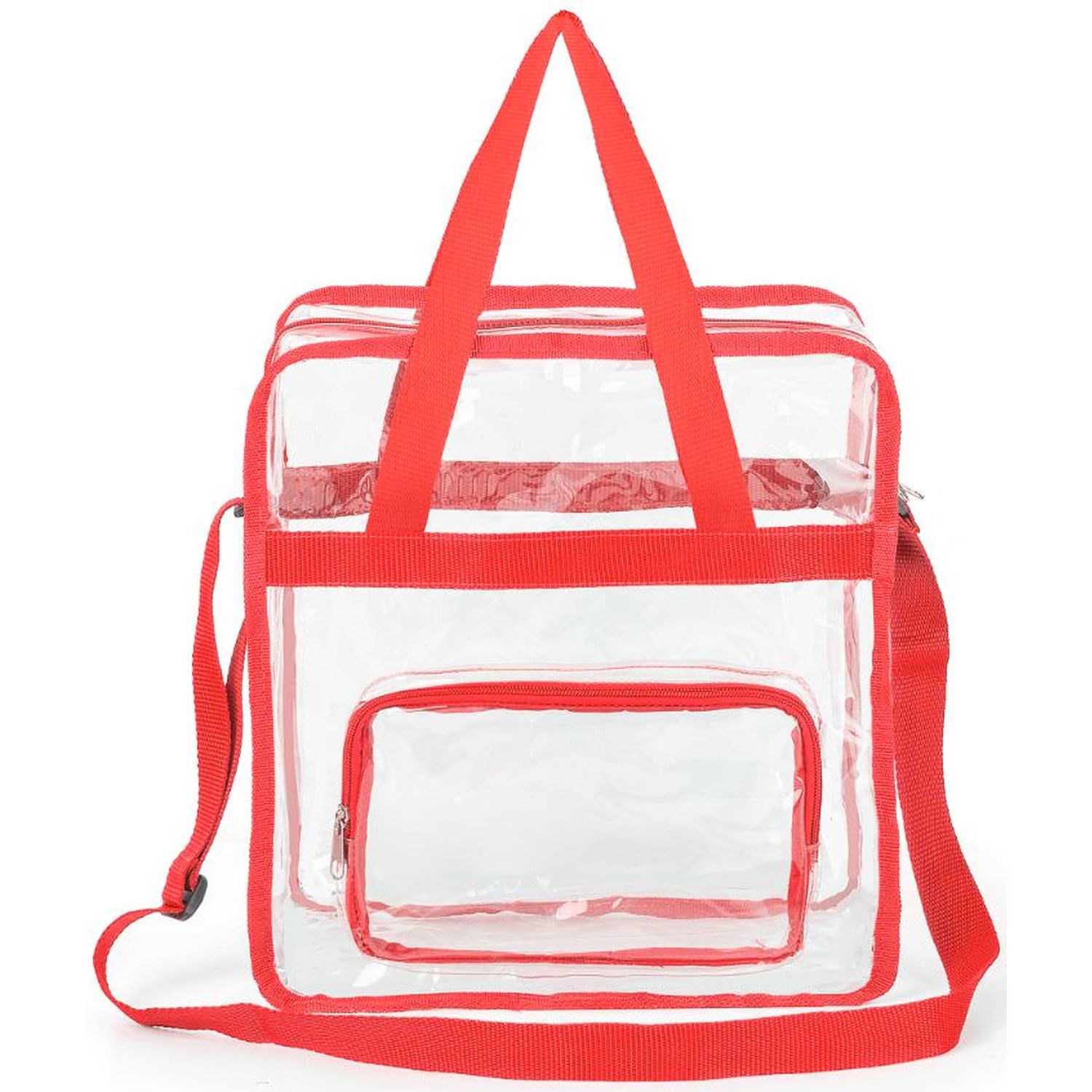 Stadium Approved Tote Bag Clear PVC Transparent Shoulder Handbag 14