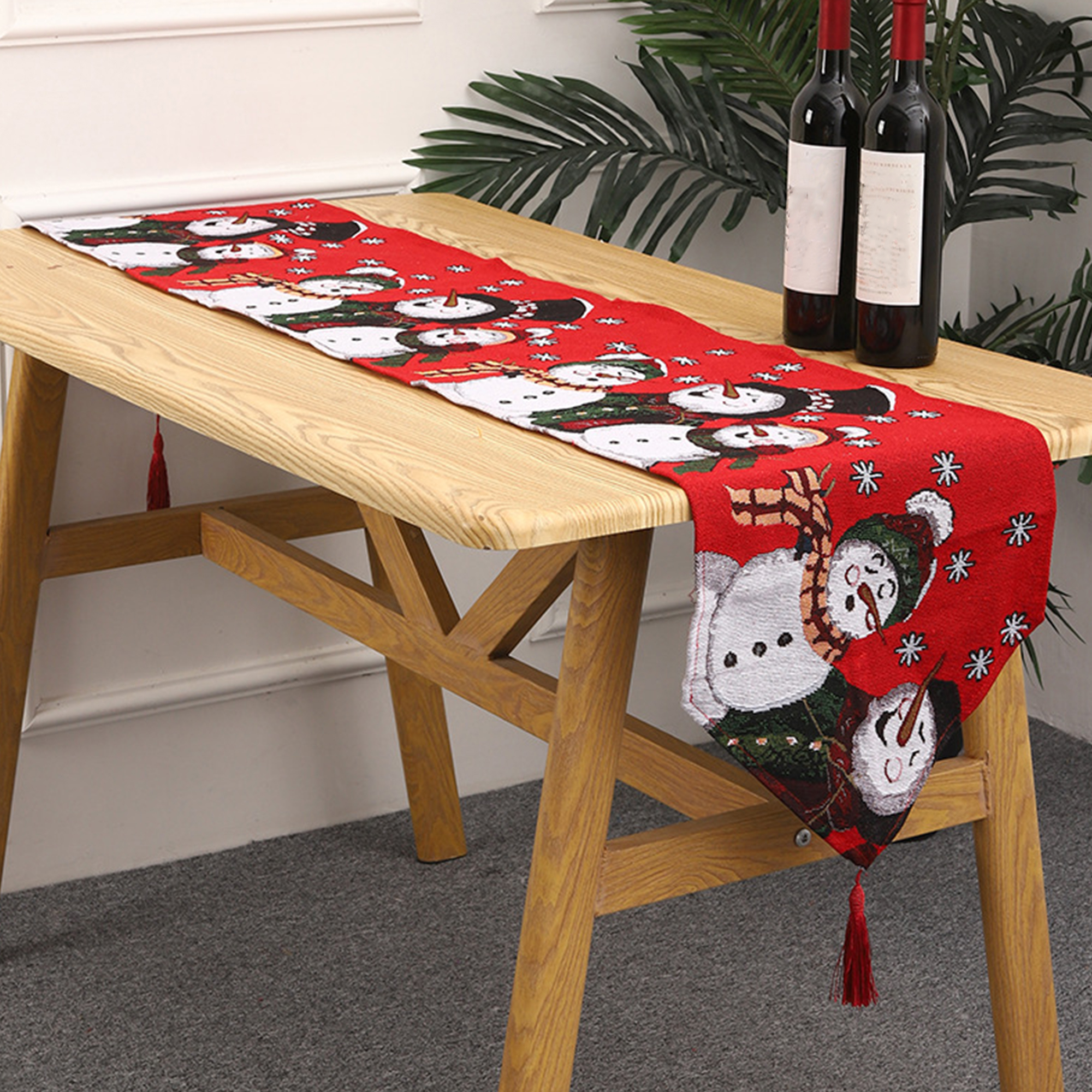 Christmas Snowflake Holiday Table Runner 13