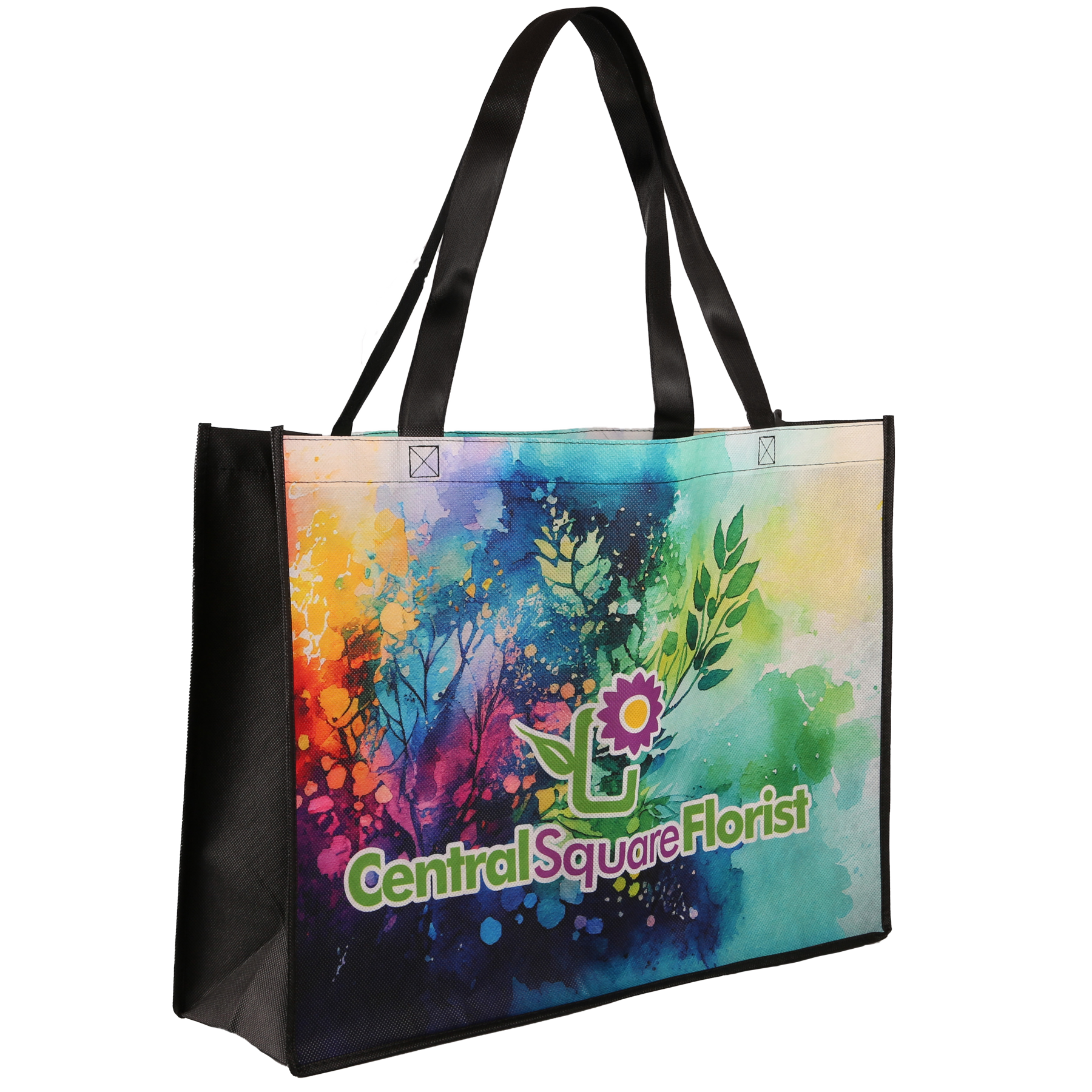 Sublimated Large Non-Woven Shopping Tote Bag 13