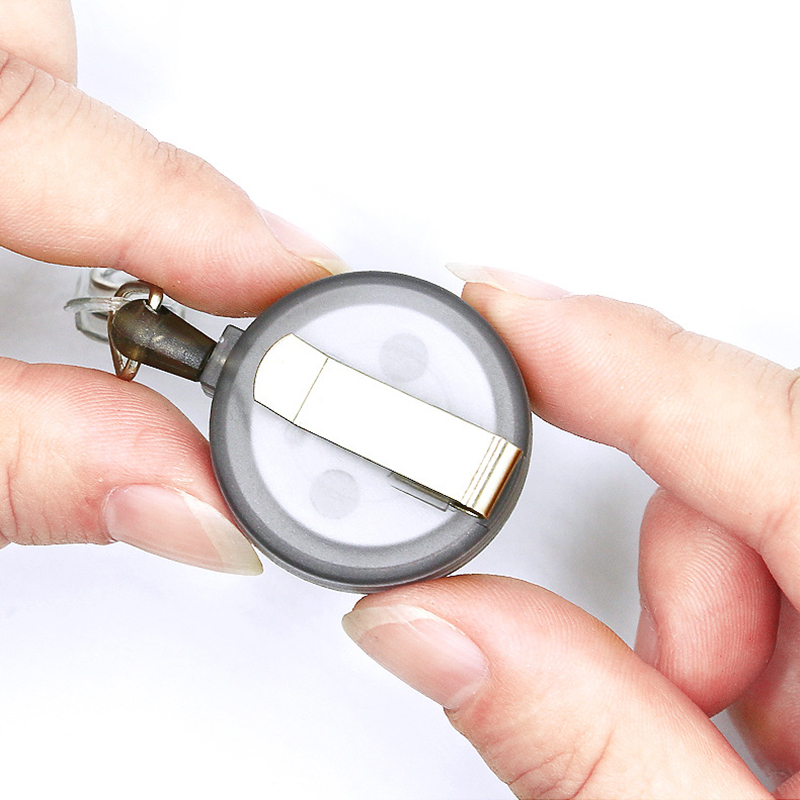 Transparent Badge Reel with Back Clip 6