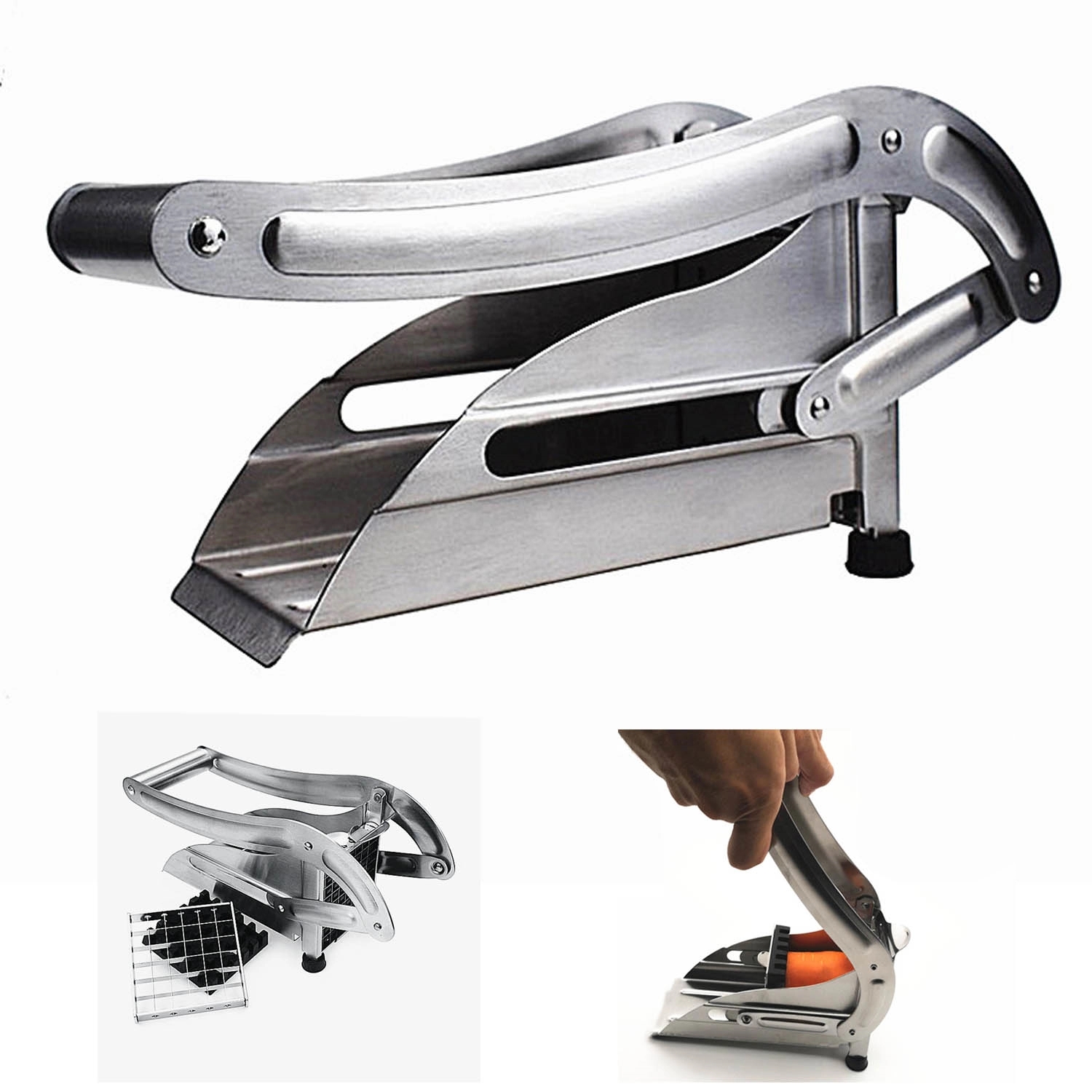 French Fry Potato Cutter With No-Slip Suction Base 2
