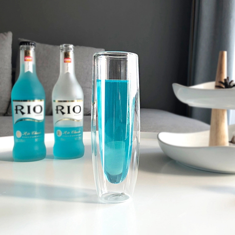 Custom 5 oz Double-Walled Champagne Flute 5