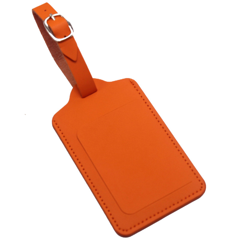 PU Leather Luggage Tag W/ Open Window 12