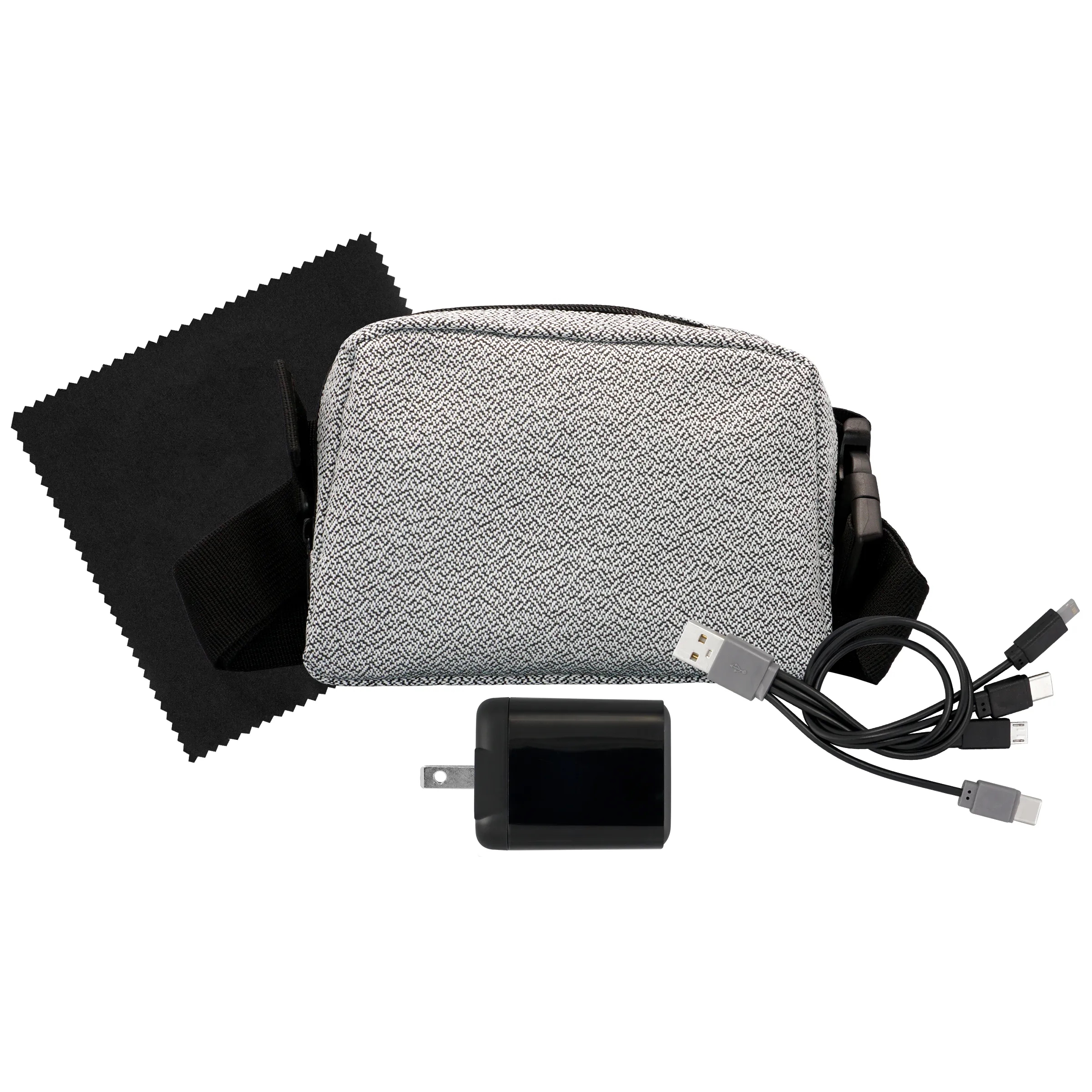Speck Fast Charger, Cable & Cloth Fanny Pack Set 6
