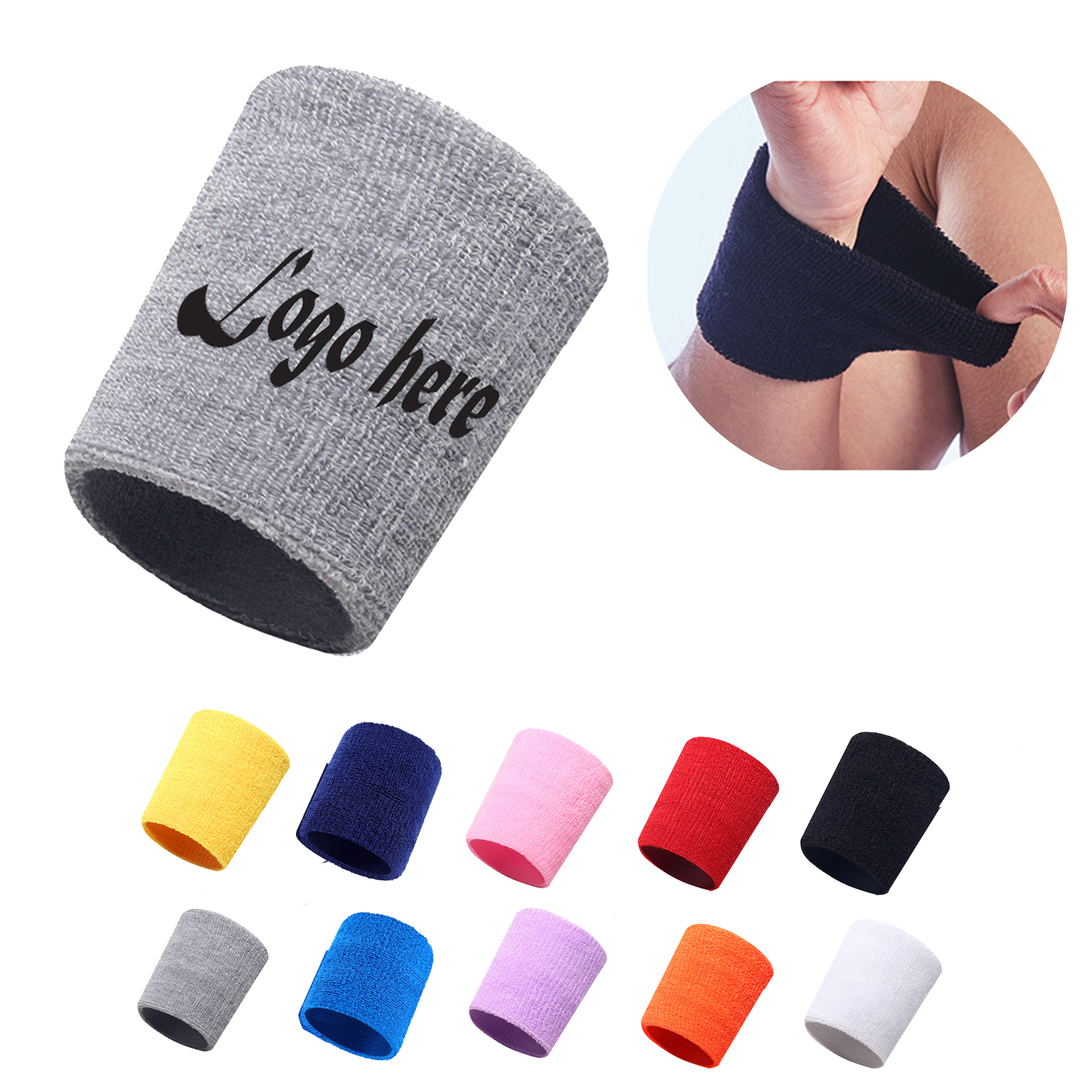 MOQ:50pcs Sports Wristband 1