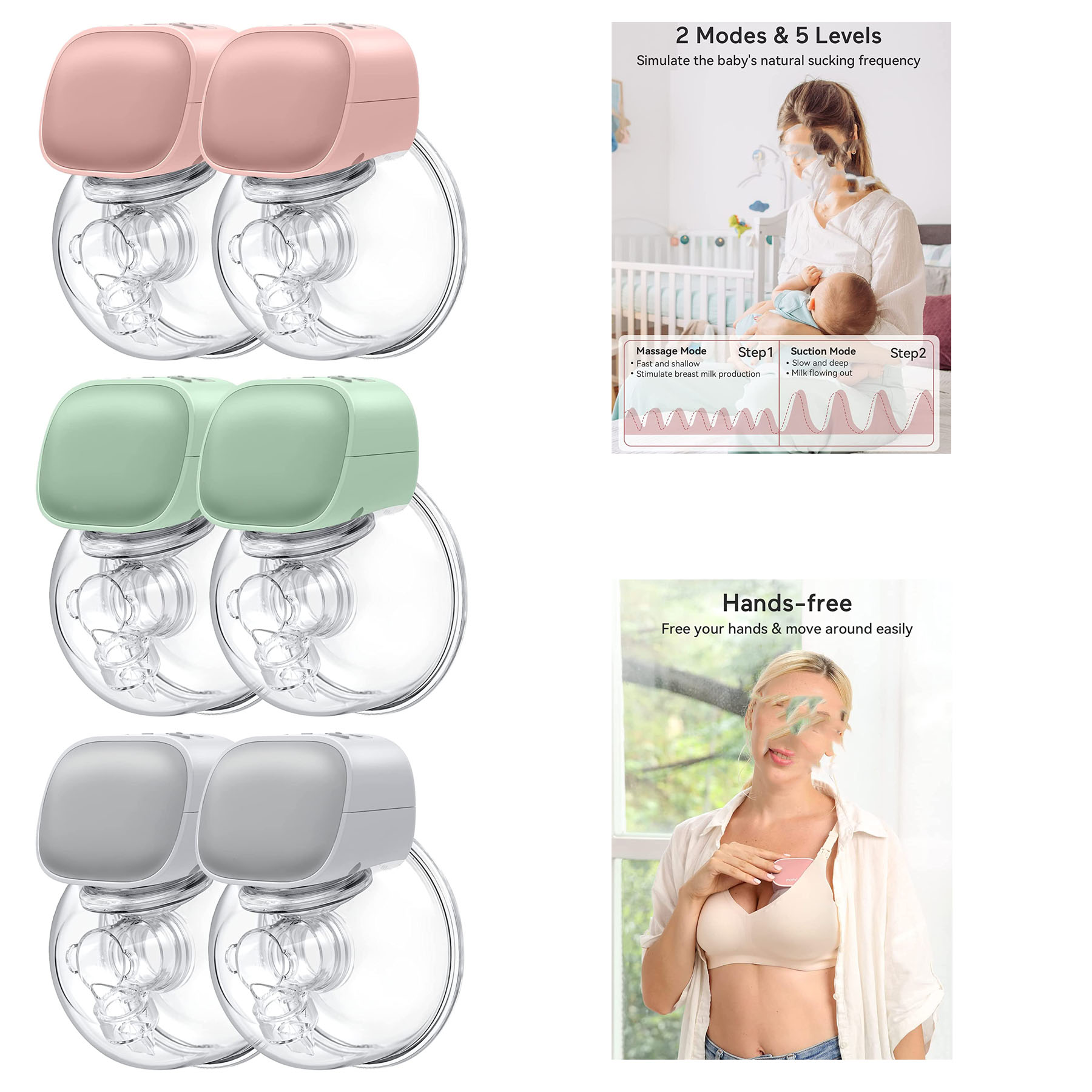 Double Wearable Breast Pump