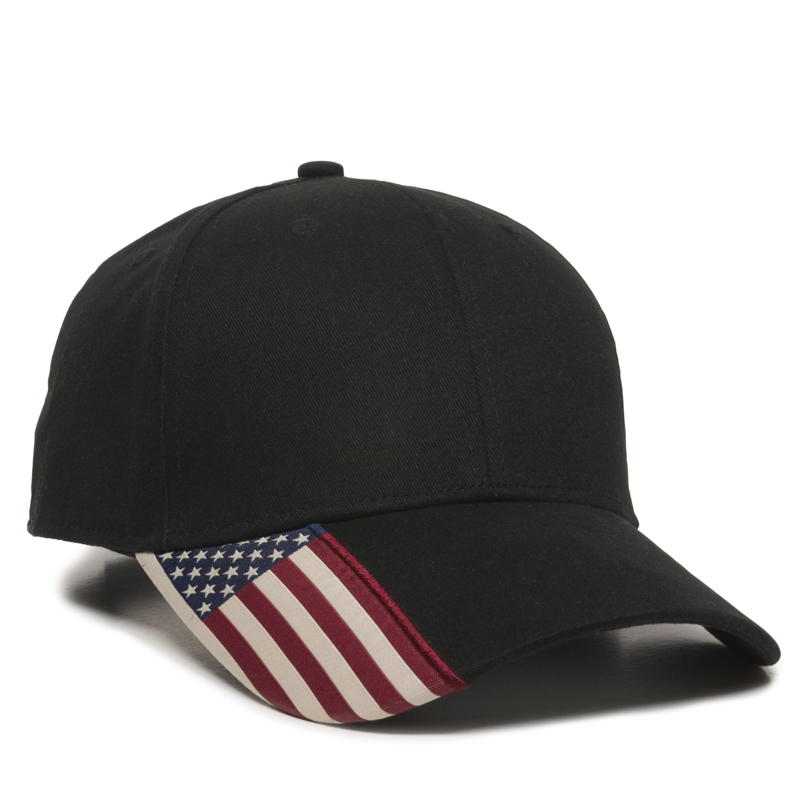 Brushed Twill w/Flag Visor Insert 6