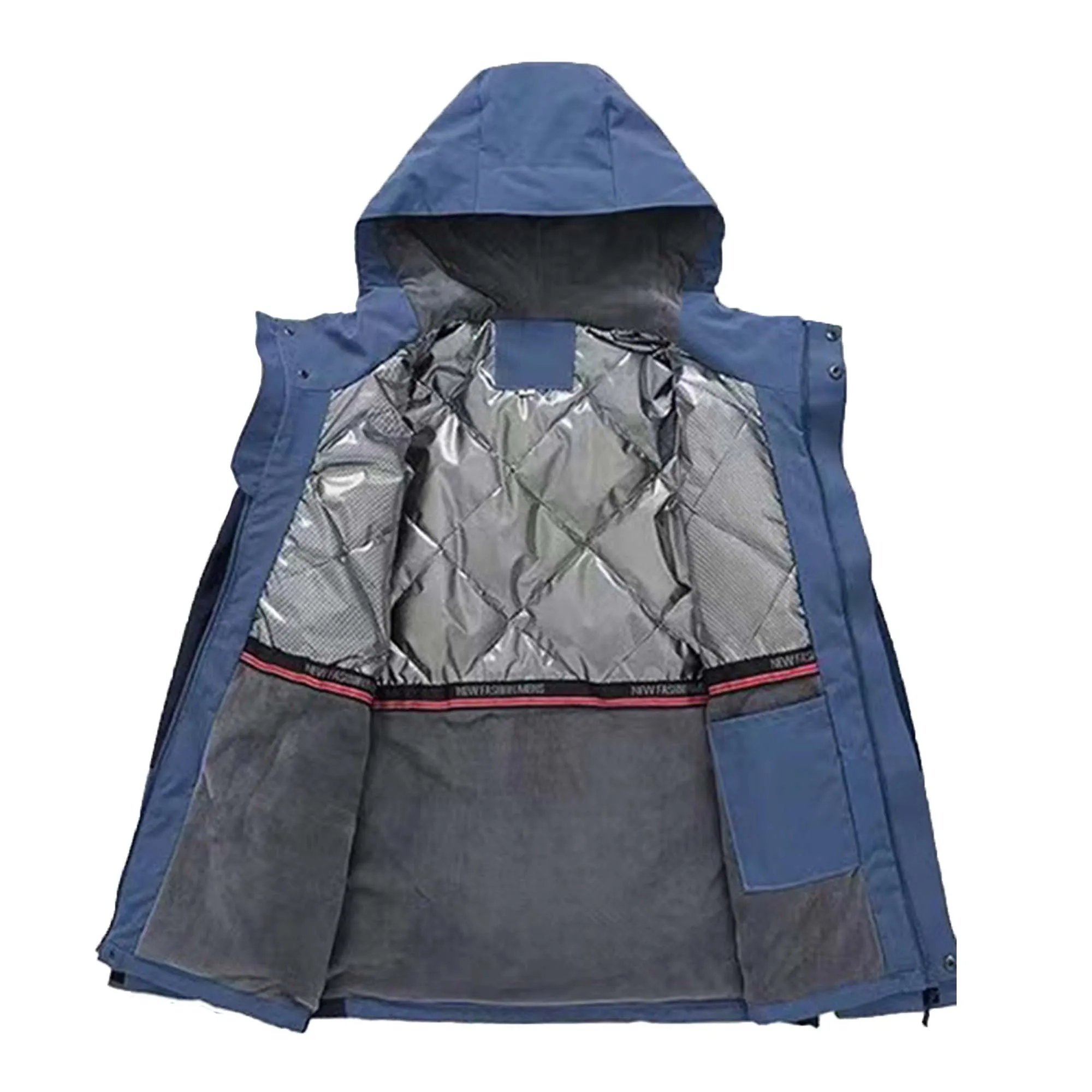 Hooded Windbreaker Flecee Lined Jacket 4