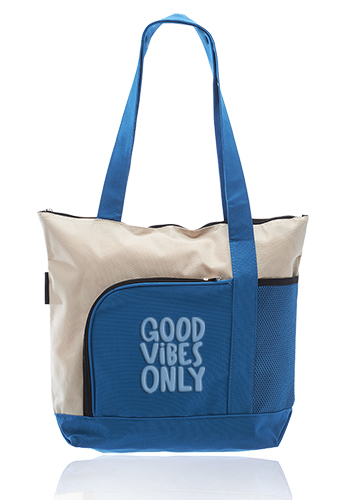 Zipper Polyester Tote Bags 16
