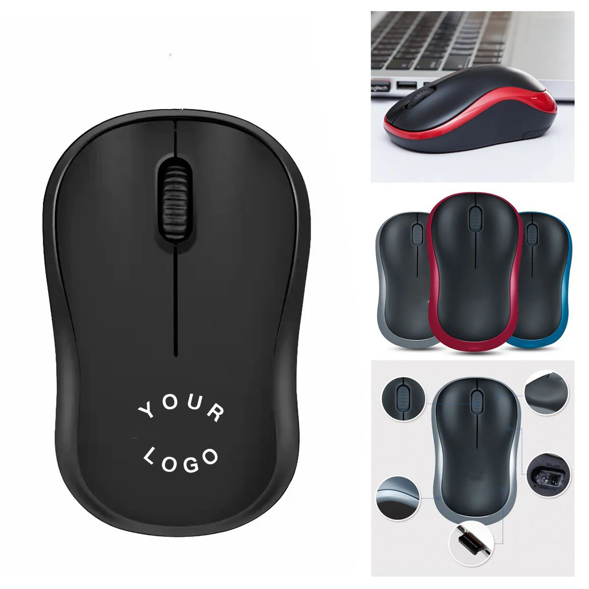 Wireless Computer Mouse With Ergonomic Design 3