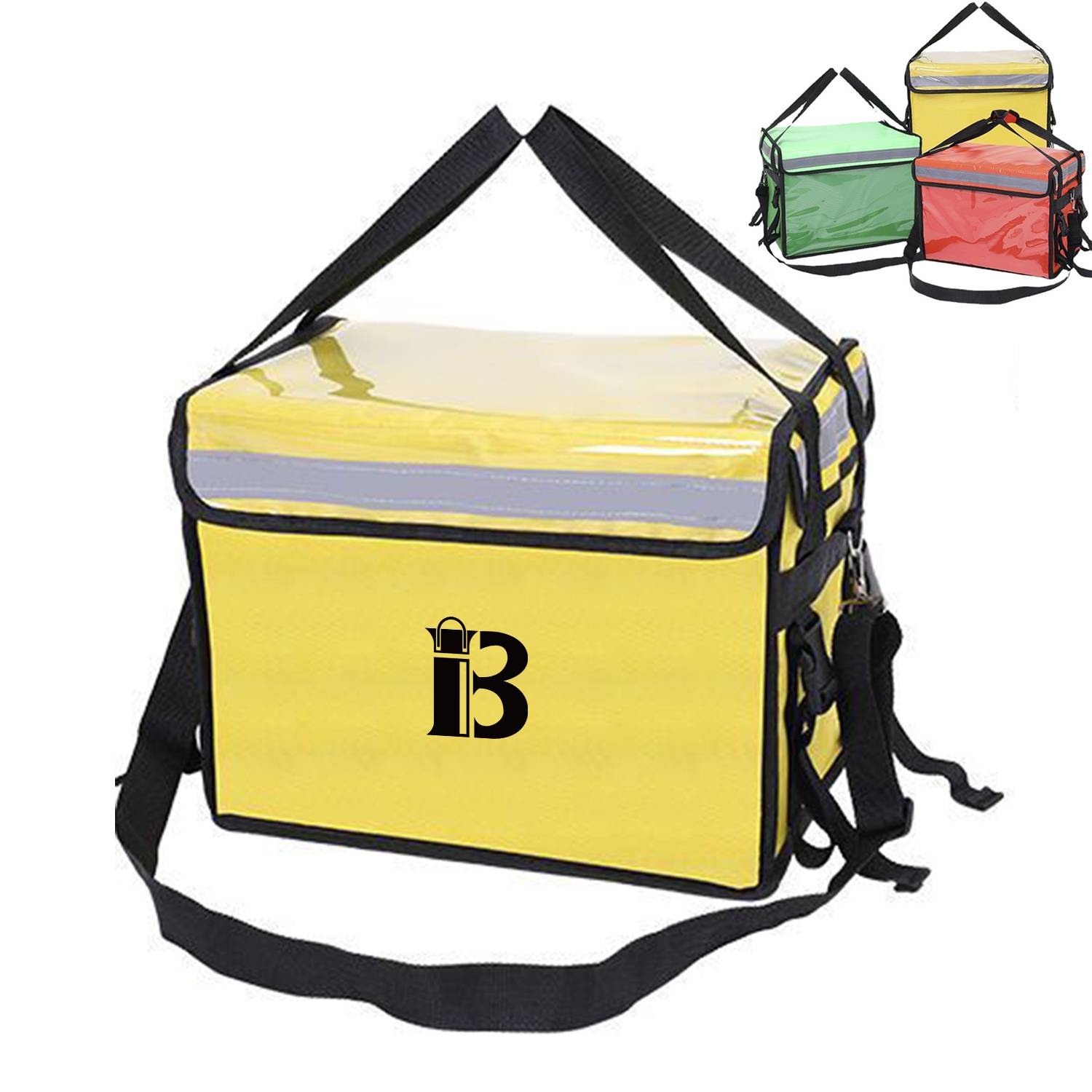 Portable insulated bag W/ Reflective Stripe 3