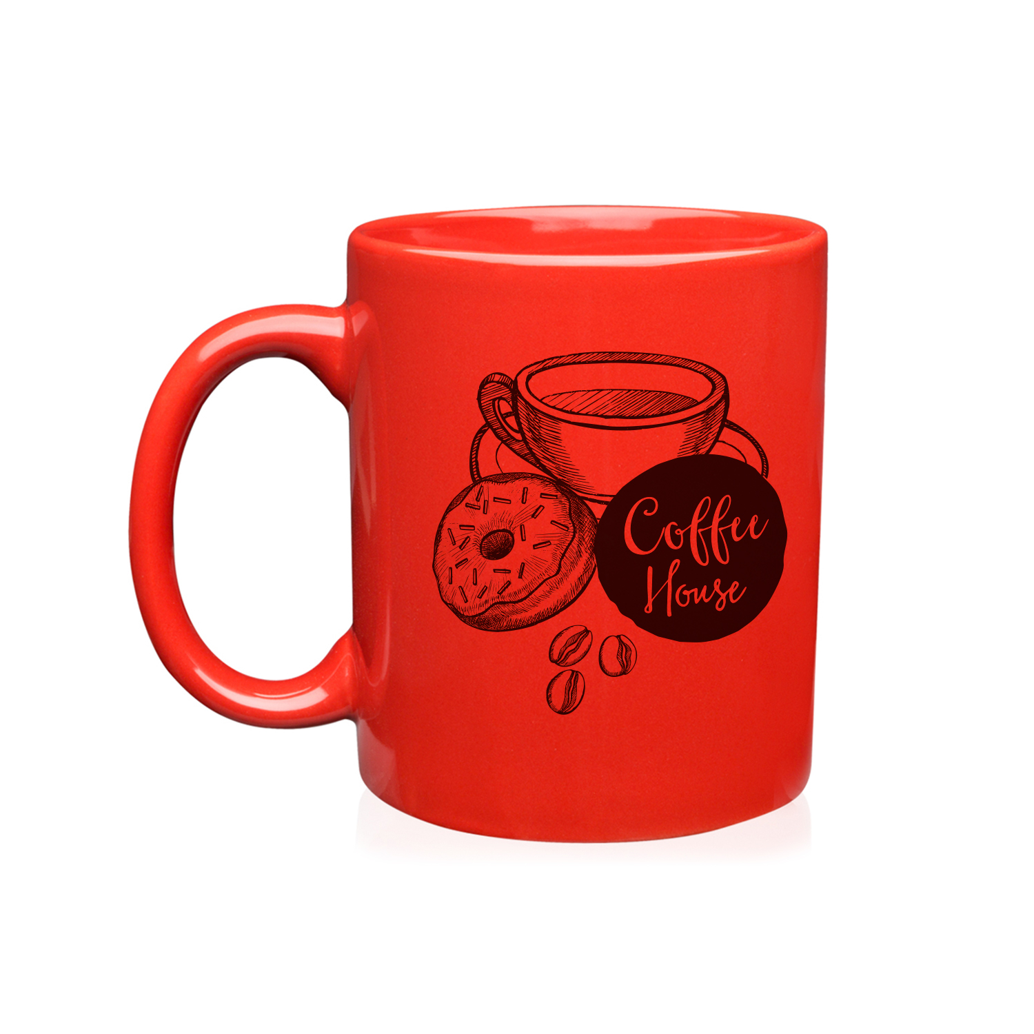 11 oz. Ceramic Custom Mug (1 Color Imprint) 1
