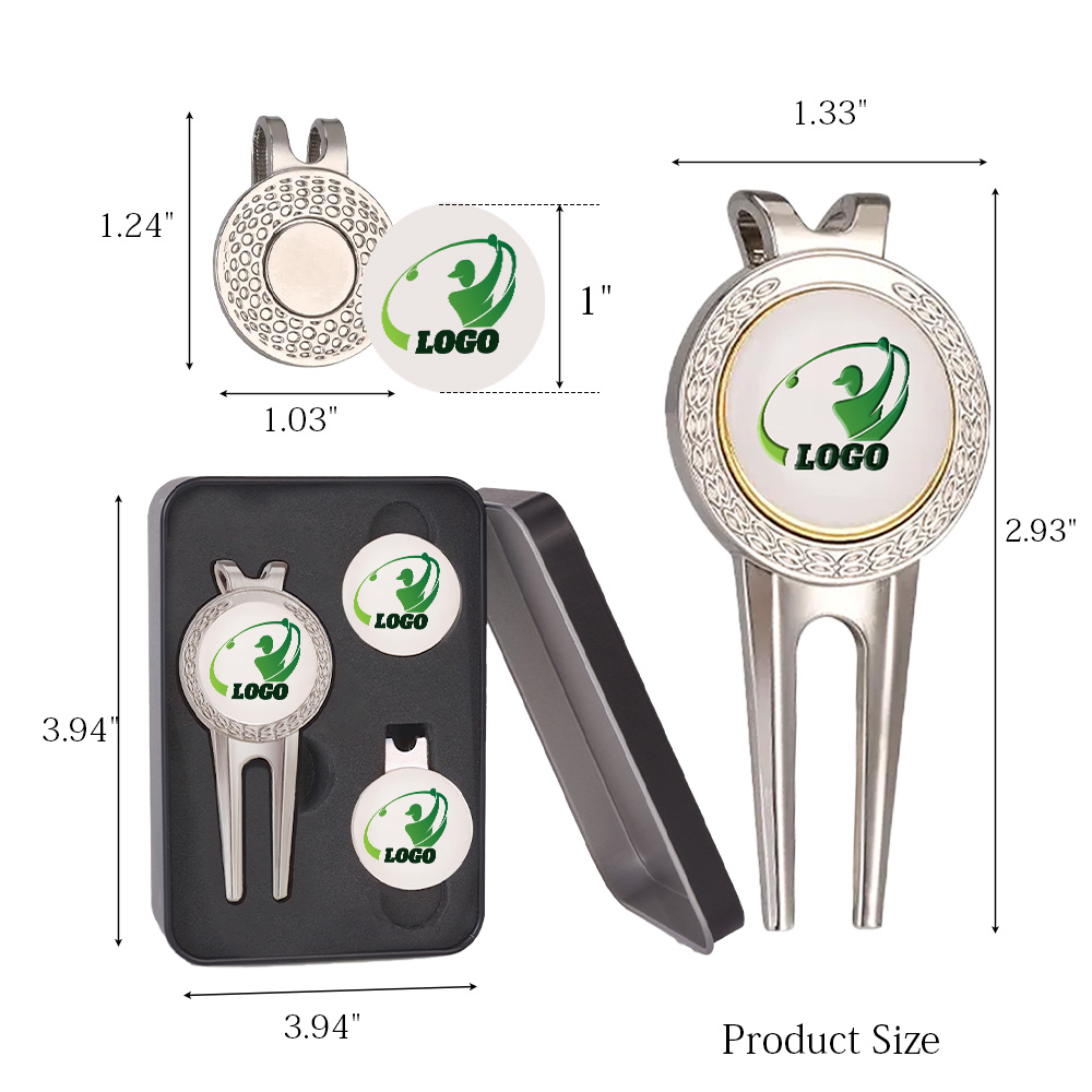 Golf Divot Tool & Ball Markers Gift Set 12