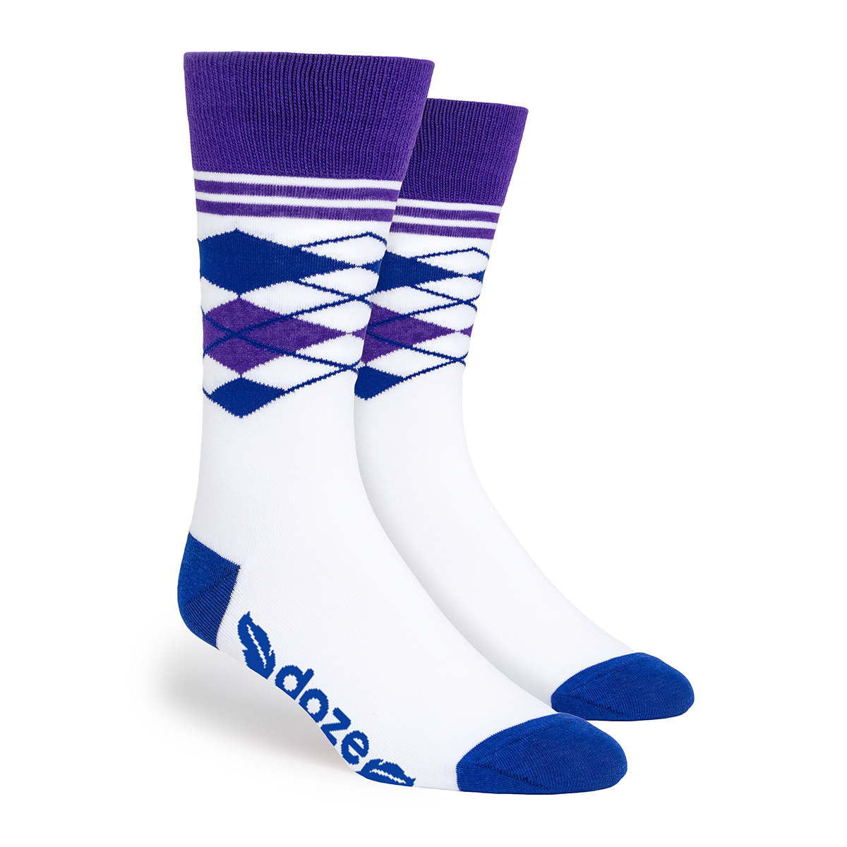 Half Argyle Simpler Socks