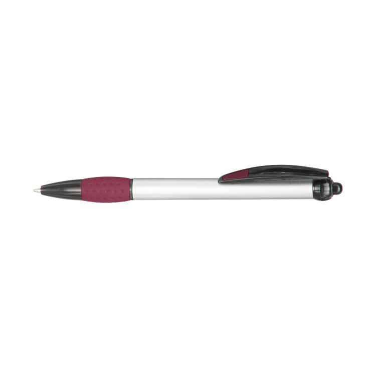 Advertising Click Plastic Pen with Rubber Grip 6