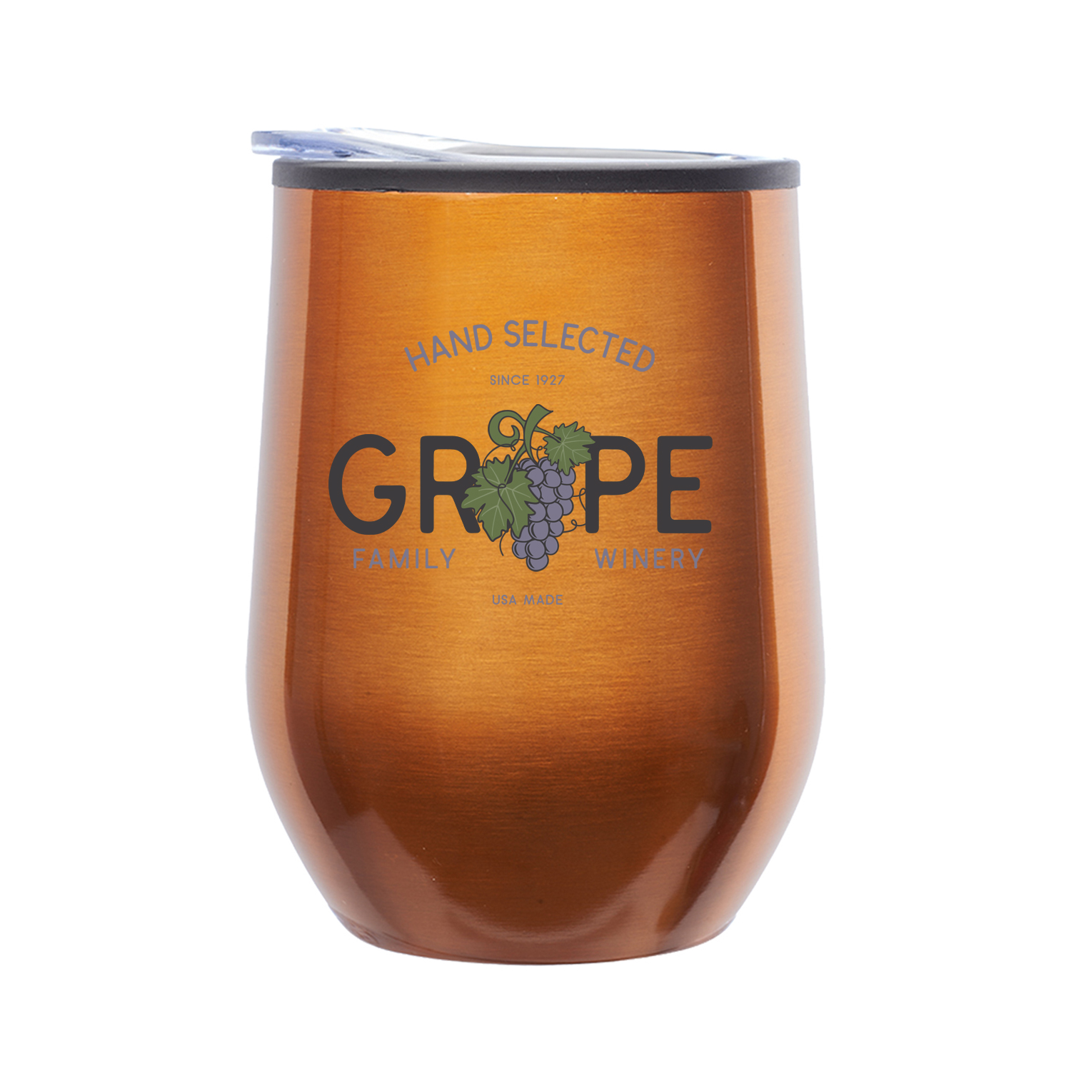 12 oz. Divvy Stainless Steel Stemless Wine Glass (Full Color Imprint) 4