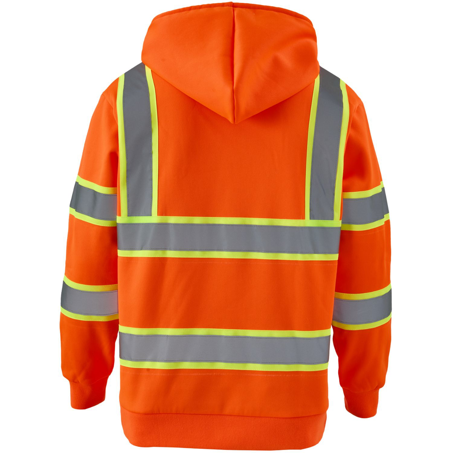 Class 3 Two Tone Double Band 2" Reflective Tape Safety Hoodie 2