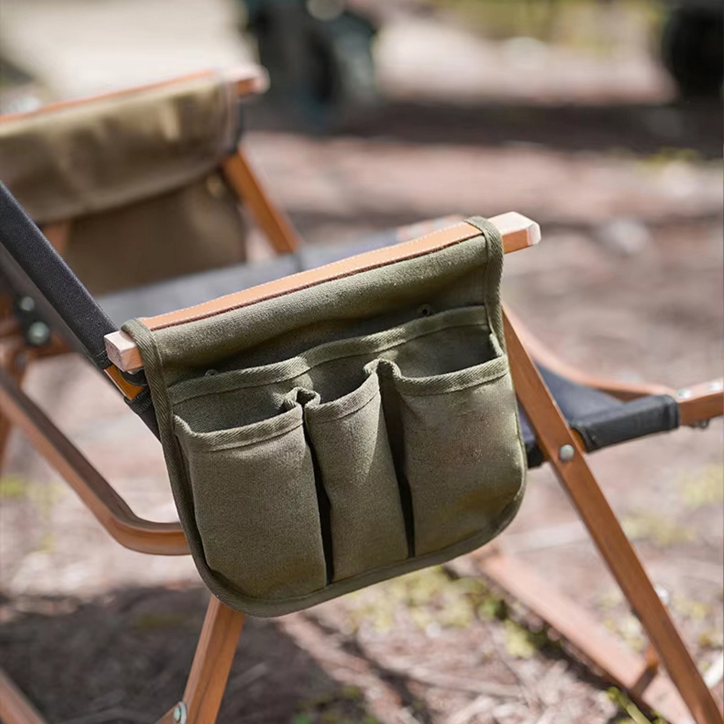 Canvas Multi Functional Chair Armrest Hanging Bag 2