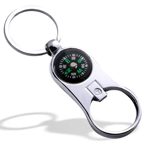 Keyring Bottle Opener with Compass 1